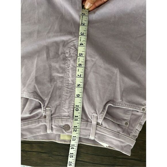 Mother Lavender High Waisted Tunnel Vision Sneak Corduroy Jeans Size 24 Straight - Picture 13 of 14